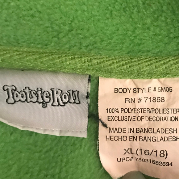 TOOTSIE ROLL Unisex Fleece DOTS Candy Youth XL 16/18 - Picture 5 of 7